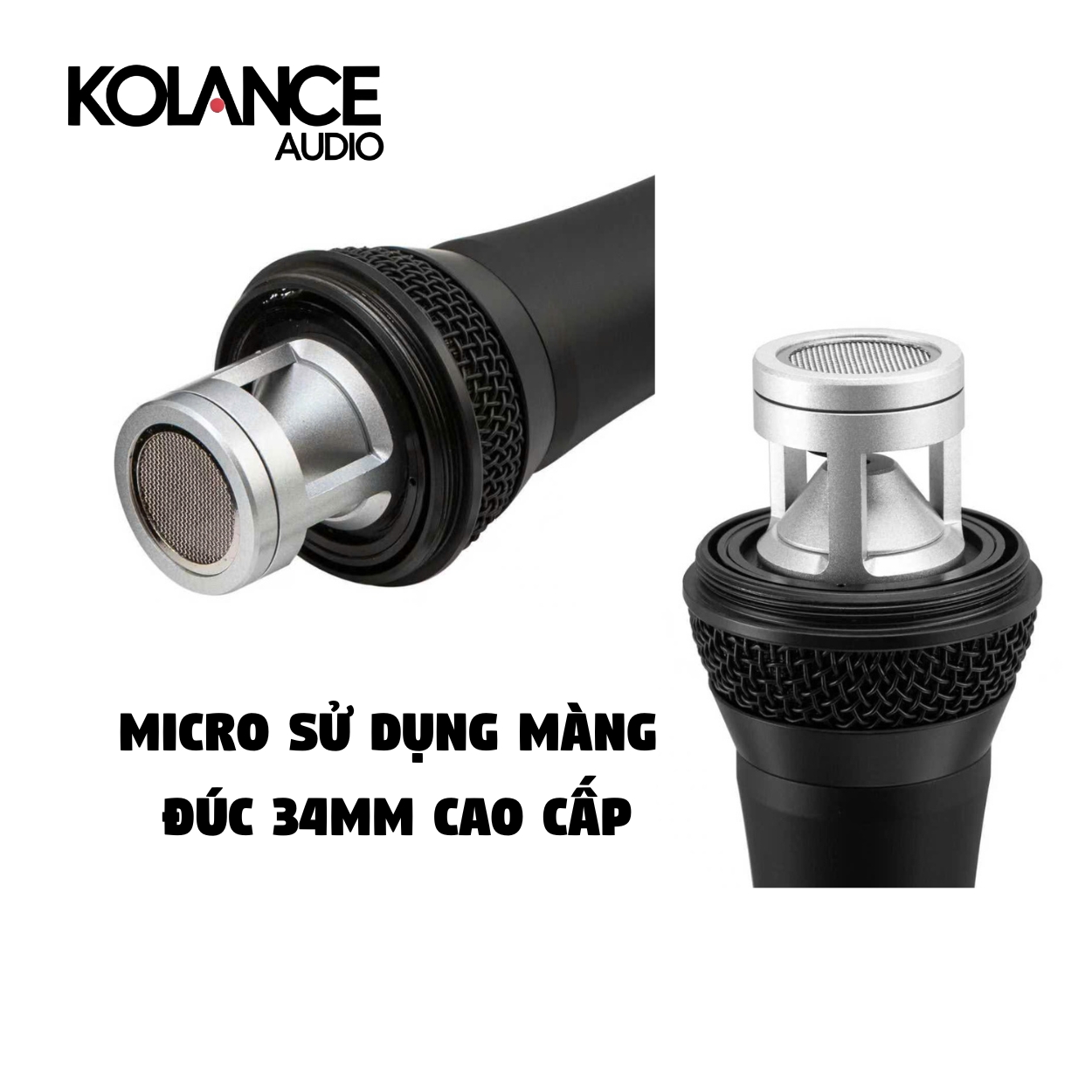 Micro Thu Âm Có Dây Cao Cấp Kolance GL-286 – Chuẩn Studio Cho Livestream, Karaoke & Biểu Diễn Chuyên Nghiệp