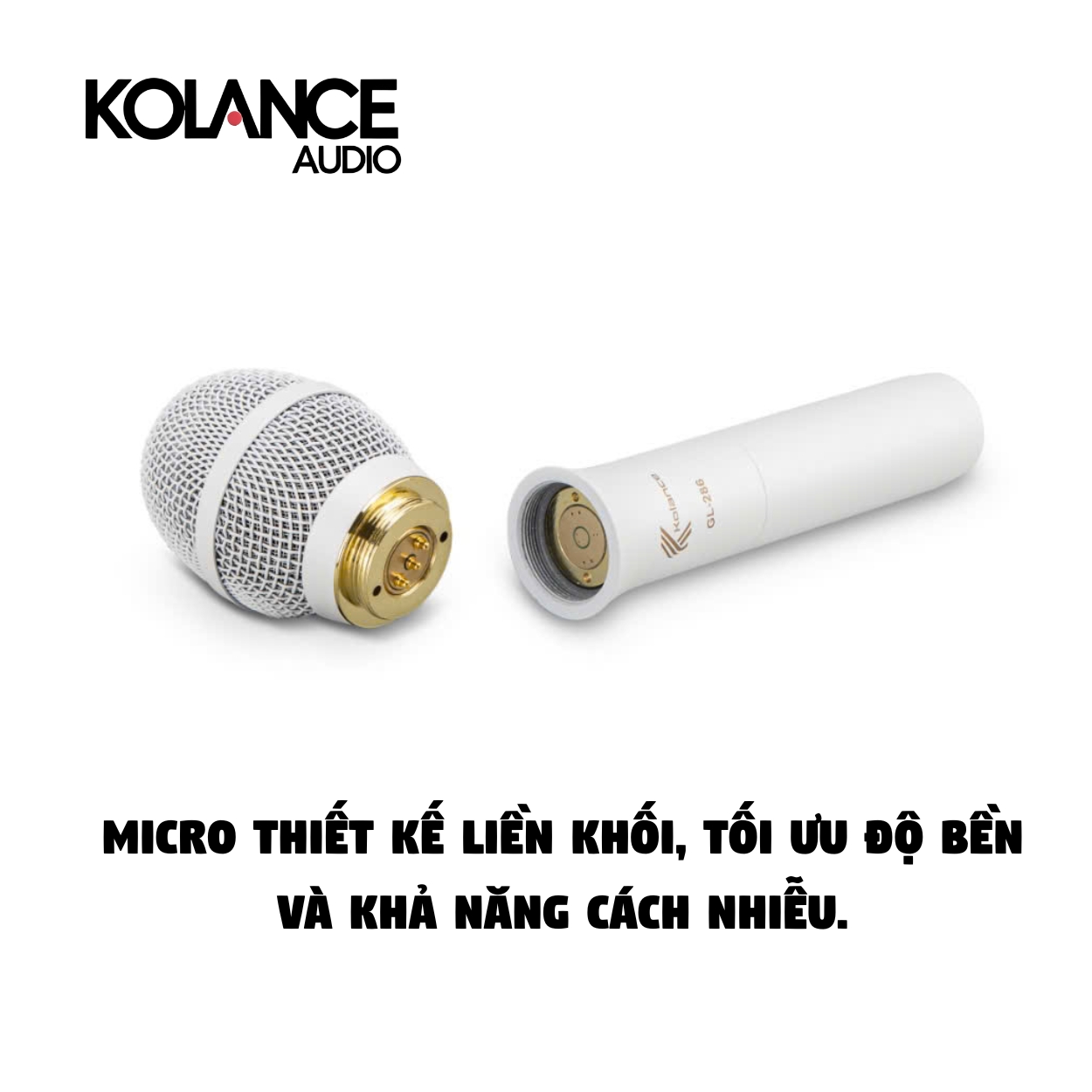 Micro Thu Âm Có Dây Cao Cấp Kolance GL-286 – Chuẩn Studio Cho Livestream, Karaoke & Biểu Diễn Chuyên Nghiệp